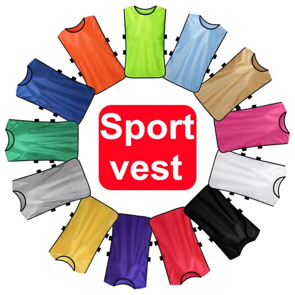 Wholesale Custom Sport Vest Adult Children Football Jerseys Team Group Training Bibs Breathable Vest Soccer Running Shirt - Image 6