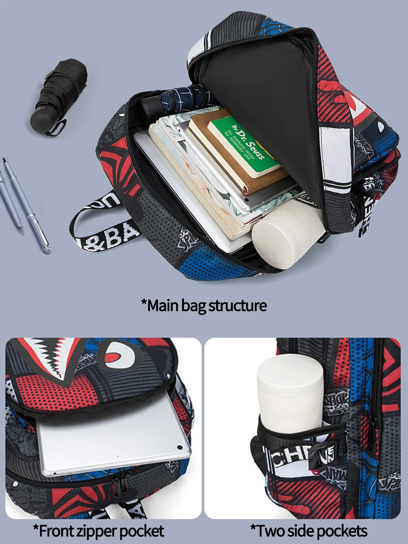 Anti-theft Backpack Men Waterproof Rucksack Backpacks for Women of Fabric Casual Travel Backpack Senior School Student Schoolbag - Image 4