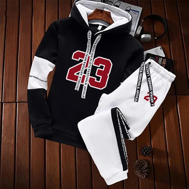 Sports Daily Hot Sale Casual Men's Tracksuit Hooded Long Sleeves Single Piece Sweatshirts And Sweatpants Comfort Outdoor Jogging - Image 4