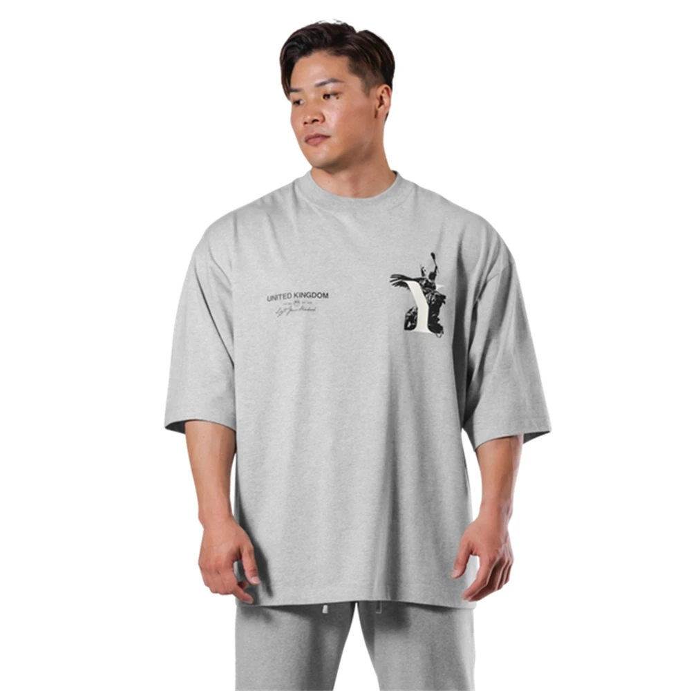 LYFT 2024 Summer Sports T Shirts Men Outdoor Fitness Training T-shirt Fashion Trend Cotton Elastic Running Short sleeved Gym Tee - Image 2
