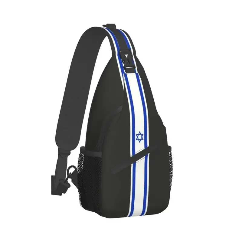 Fashion Israel Stripe Flag Sling Bags for Travel Hiking Men Patriotic Chest Crossbody Backpack Shoulder Daypack - Image 2