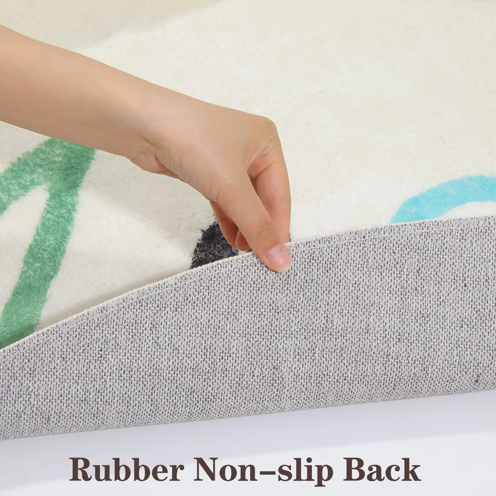 VIKAMA Outdoor Rug Modern Exotic Tropical Leaf Non Slip Area Rugs for Indoor and Outdoor Patio Deck Porch Garden Home Decoration - Image 6