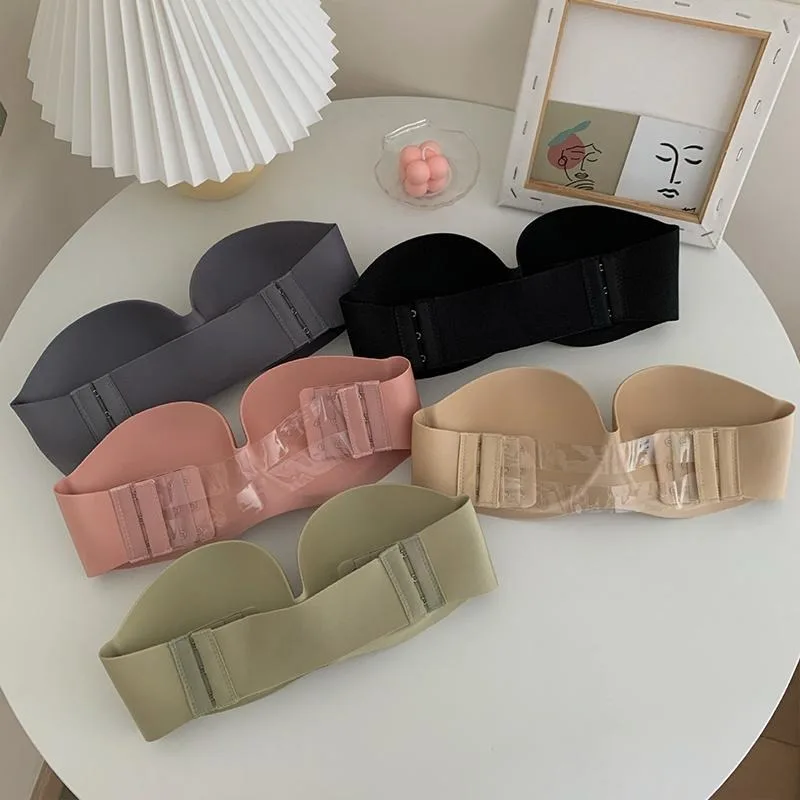 Women's Sexy Strapless Bra Push Up Padded Bras Female Underwear Seamless Invisible Bralette Without Straps Ladies Lingerie Bras - Image 2