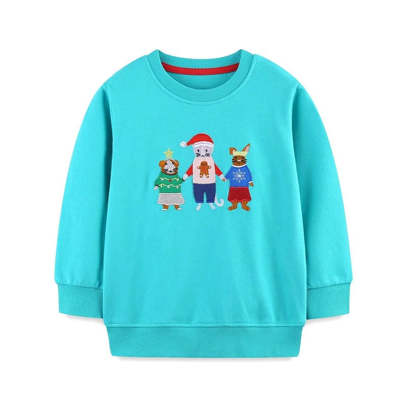 Jumping Meters 2-7T Autumn Spring Rockets Children's Sweatshirts Long Sleeve Baby Clothing Toddler Kids Hooded Shirts - Image 3