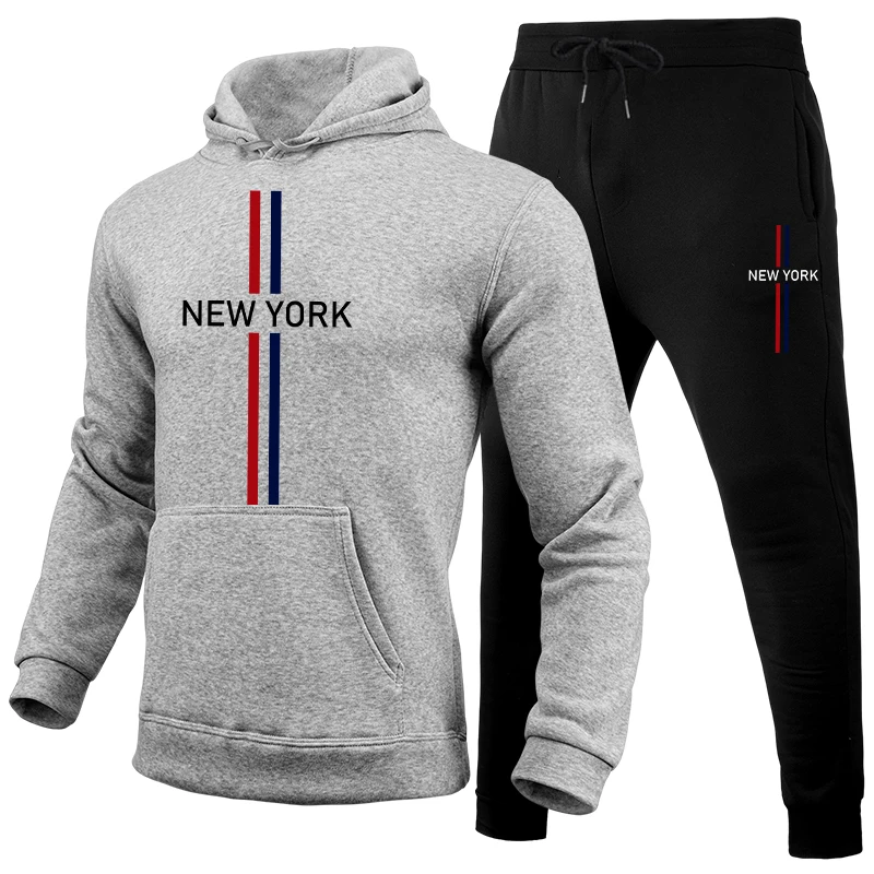 New Mens Tracksuit Printing Casual Hoodies Sweatshirts Sweatpants 2 Pcs Set Sports Jogging Mens Clothing 2025 Popular Streetwear - Image 6