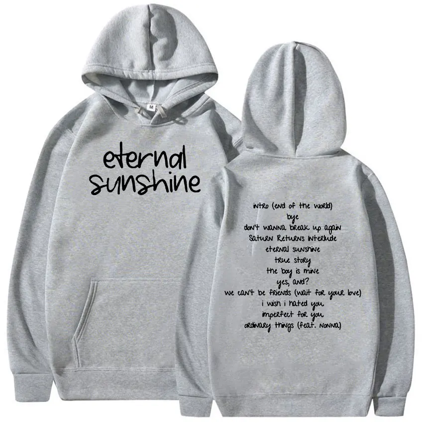 Ariana Grande Eternal Sunshine 2024 New Album Hoodie Men Women Casual Fashion Pullover Oversized Sweatshirts Hip Hop Streetwear - Image 4