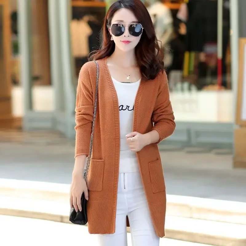 Woman Sweaters Cardigan Autumn Winter Sweater Cardigan Loose Outer Wear Sweater Autumn Coat Sueters De Mujer - Image 3