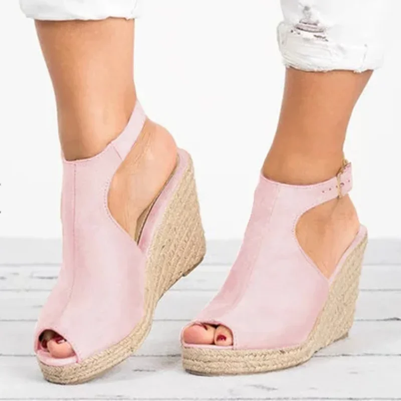 Platform Sandals Woman Wedges Summer Women's Shoes 2024 Dress Slides Gladiator Mules Espadrilles Elegant Luxury Fashion Medical - Image 3