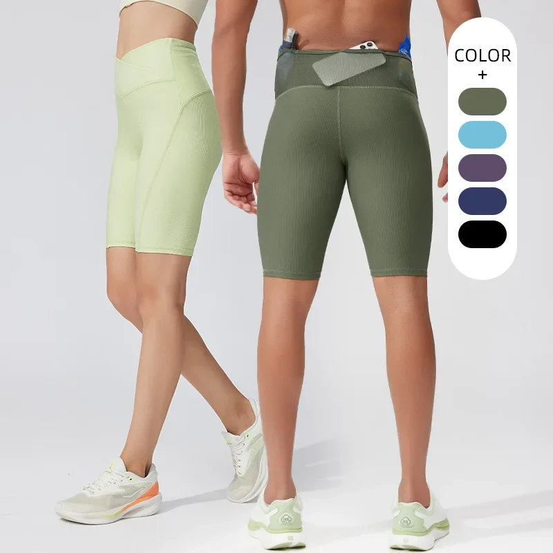 Compression Shorts Tights Sport Man Multi Pocket Fitness Clothing Running Man Training Pants Gym Wear Workout Clothes Sportswear - Image 2