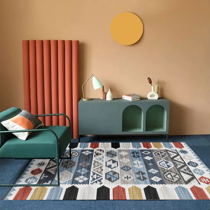 Bohemia Living Room Sofa Carpet Ethnic Style Bedroom Rug Morocco Large Area Rugs Non-slip Porch Mat Can Be Customized Size - Image 3