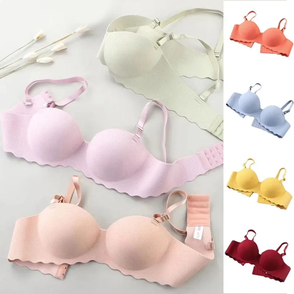 2025 Sexy Bras Women Solid Color Seamless Underwear Wireless Lingerie One-pieces Convertible Straps Brassiere Bra Women Lingerie - Image 3