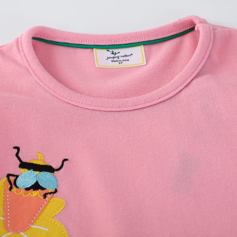 Jumping Meters 2-7T 100% Cotton Animals Summer Party Girls Dresses Embroidery Princess Birthday Wedding Baby Frocks Costume - Image 3