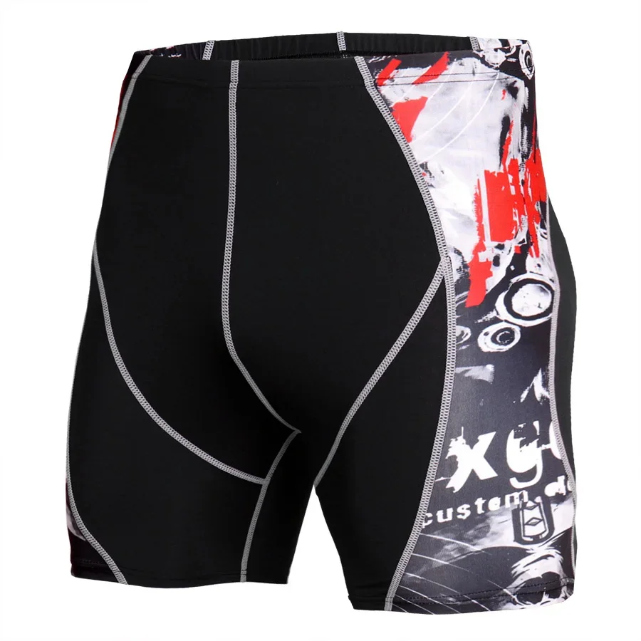 MMA Compression Shorts Running Tights Men's Gym Leggings Workout Sweatpants Training Jogging Fitness Quick Dry Short Pants - Image 2