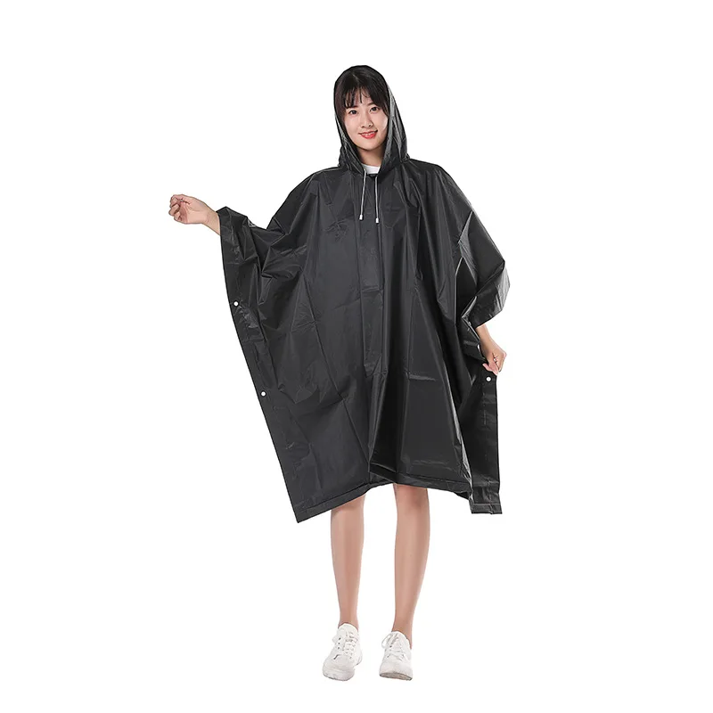 High Quality EVA Unisex Raincoat Thickened Raincoat Women Waterproof Poncho Men Black Bicycle Camping Waterproof Rainwear Suit - Image 2