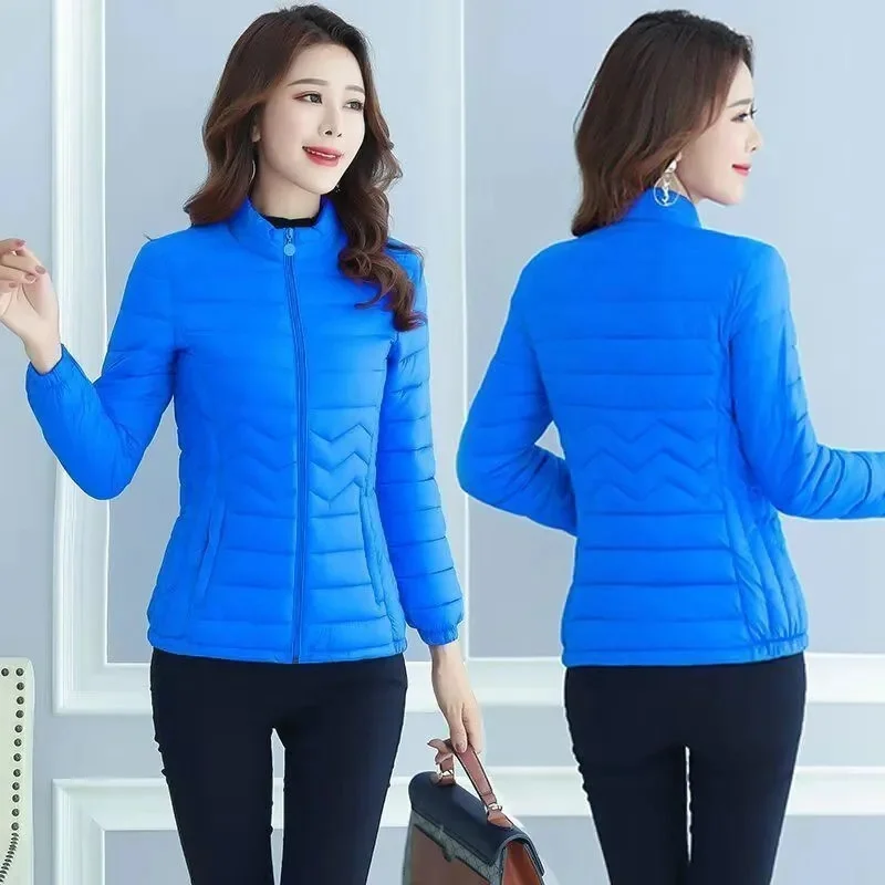 Women Parkas Winter Jacket Down Cotton Jacket Warm Korean Casual Lightweight Solid Color Parka 2023 New Female Snow Coat Outwear - Image 4