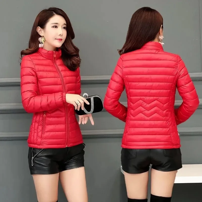 Women Parkas Winter Jacket Down Cotton Jacket Warm Korean Casual Lightweight Solid Color Parka 2023 New Female Snow Coat Outwear - Image 2