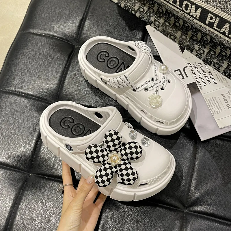 Summer Women Slippers Platform Clogs Outdoor Garden Shoes Female Pool Sandals Bathroom Flip Flops Mules Ladies Beach Slides - Image 2