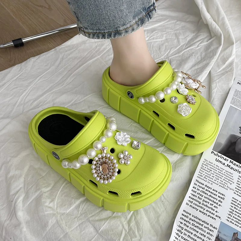 Summer Women Slippers Platform Clogs Outdoor Garden Shoes Female Pool Sandals Bathroom Flip Flops Mules Ladies Beach Slides - Image 5