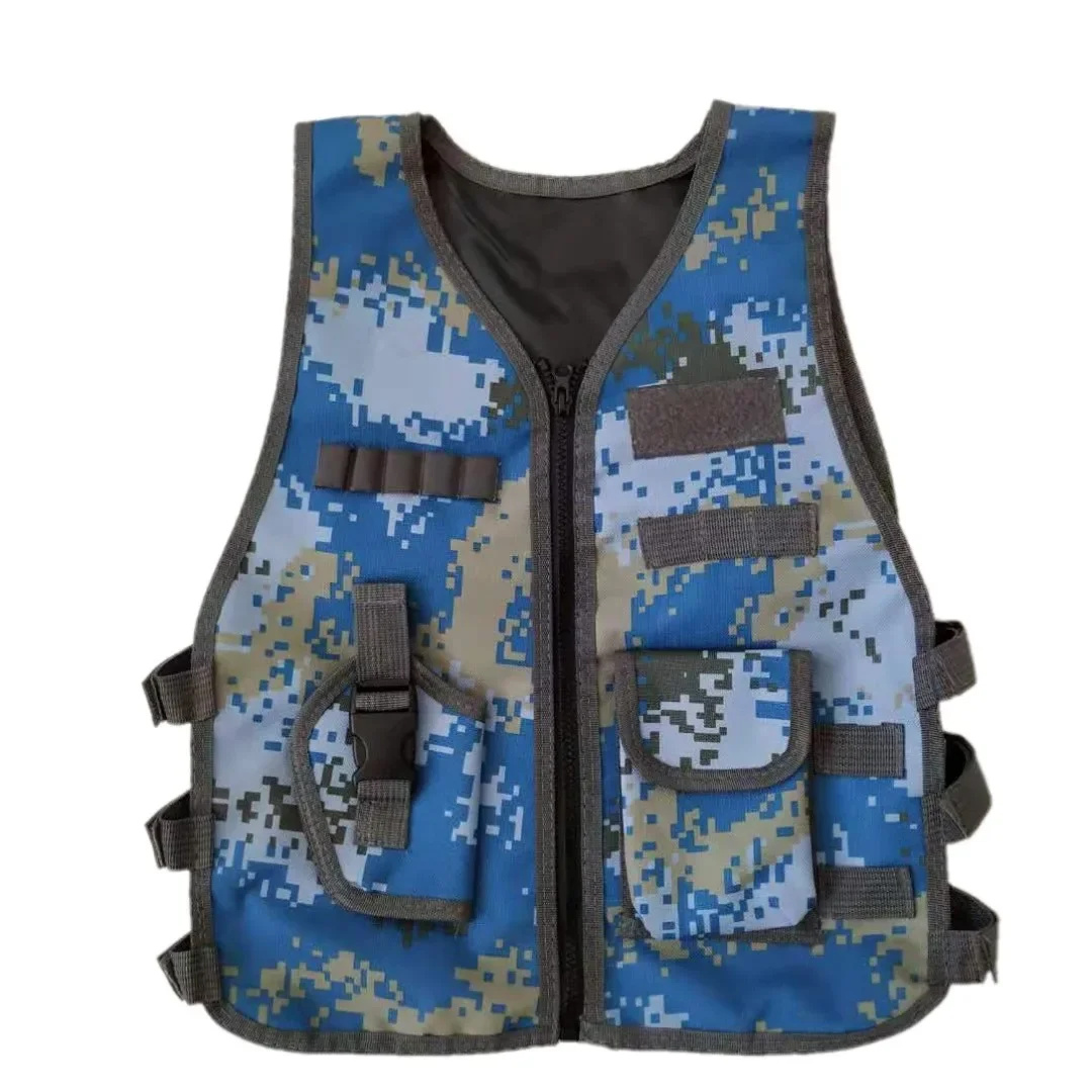 Army Fans Outdoor Children Vest Tactical Boy Girl Camouflage CS Game Vest Kids Hunting Cosplay Fishing CS Game Clothing - Image 6