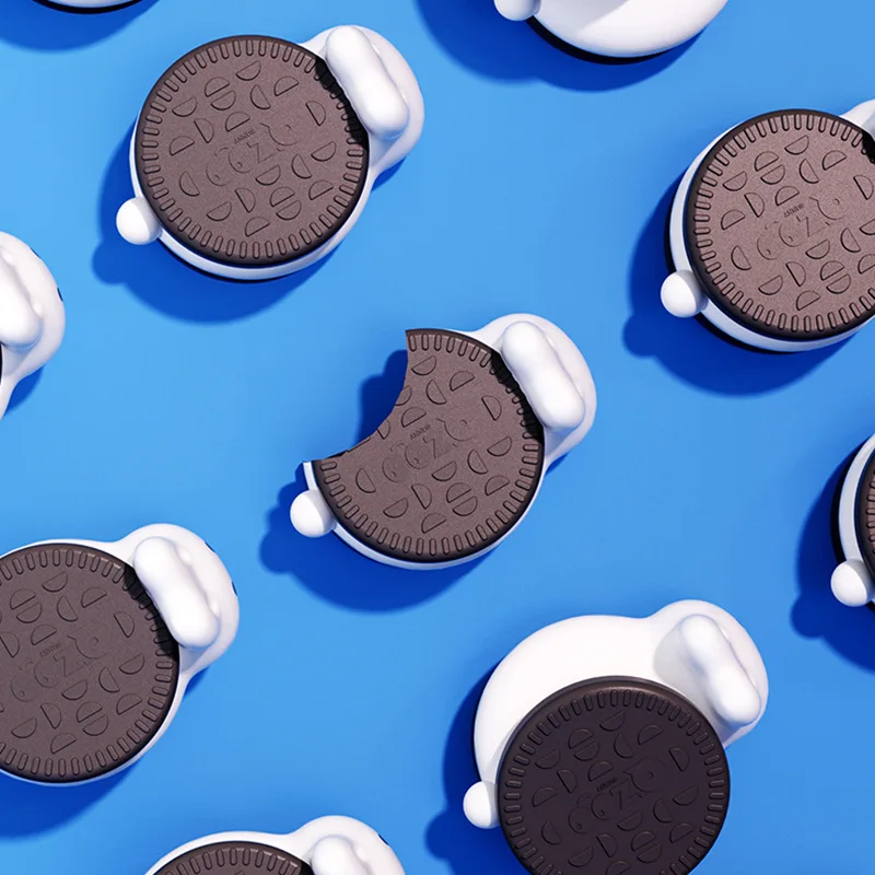 USB Rechargeable Timer Switch LED Night Light Cute Biscuit Rabbit Lamp For Kids Bedroom Dimming Table Pat Lamps Birthday Gift - Image 2