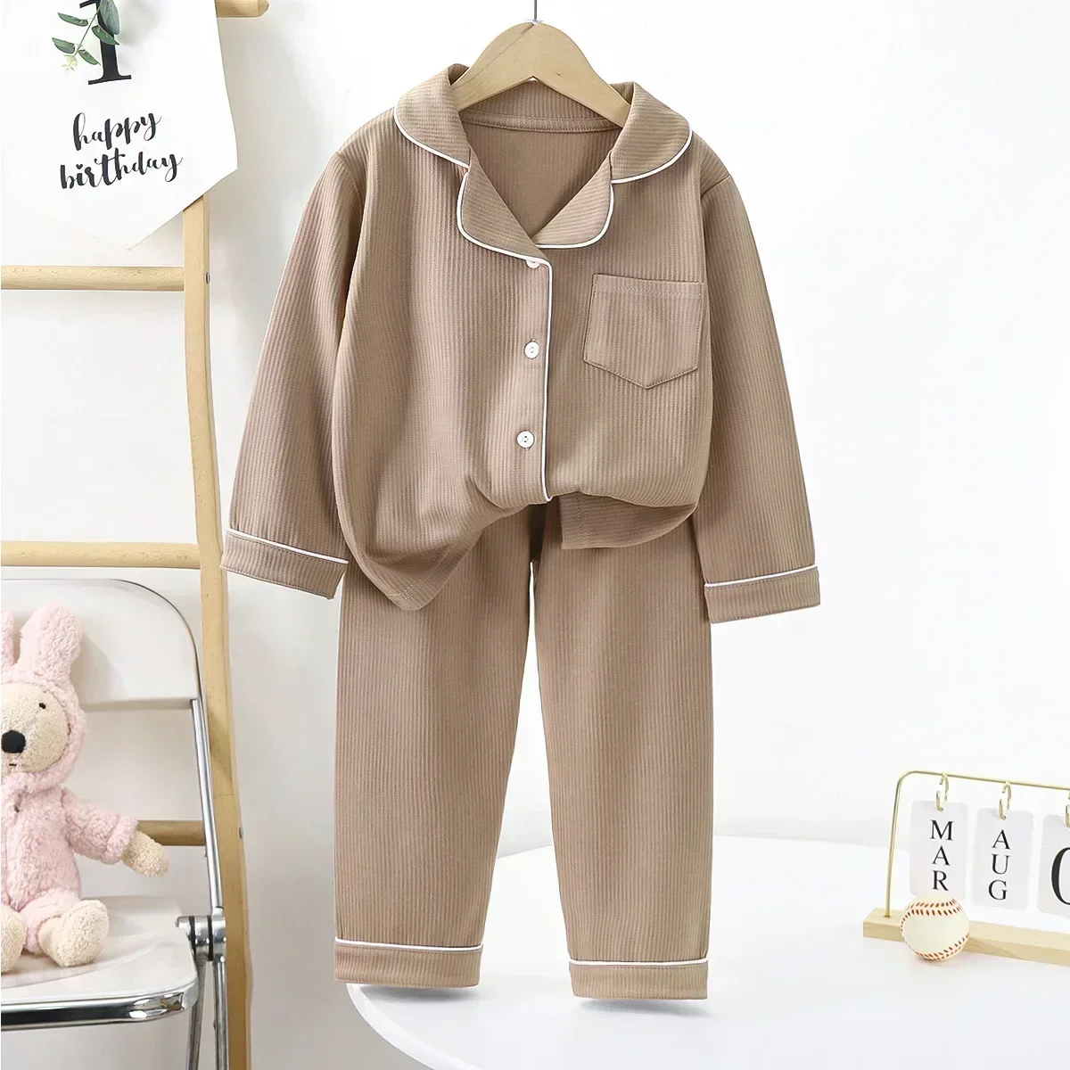 Baby Girls Clothes Pajamas Sets Boy Pyjamas Kids Homewear Cotton Sping Autumn Nightwear Children's Indoor Clothing Pijamas Suit - Image 5