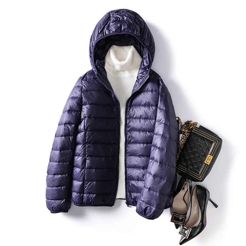Over Size 5xl 6xl 7xl Women Ultra Lightweight Packable Autumn Winter Warm Jackets 2023 New Arrivals Female Slim Short Down Coat - Image 5