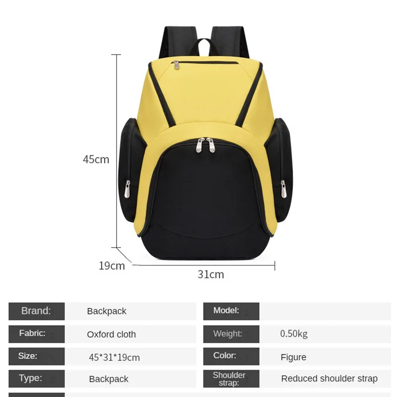 Basketball Backpack Printing Photos Sports Training Football Bag Men's Bag Custom Logo Printing Name Pattern - Image 3