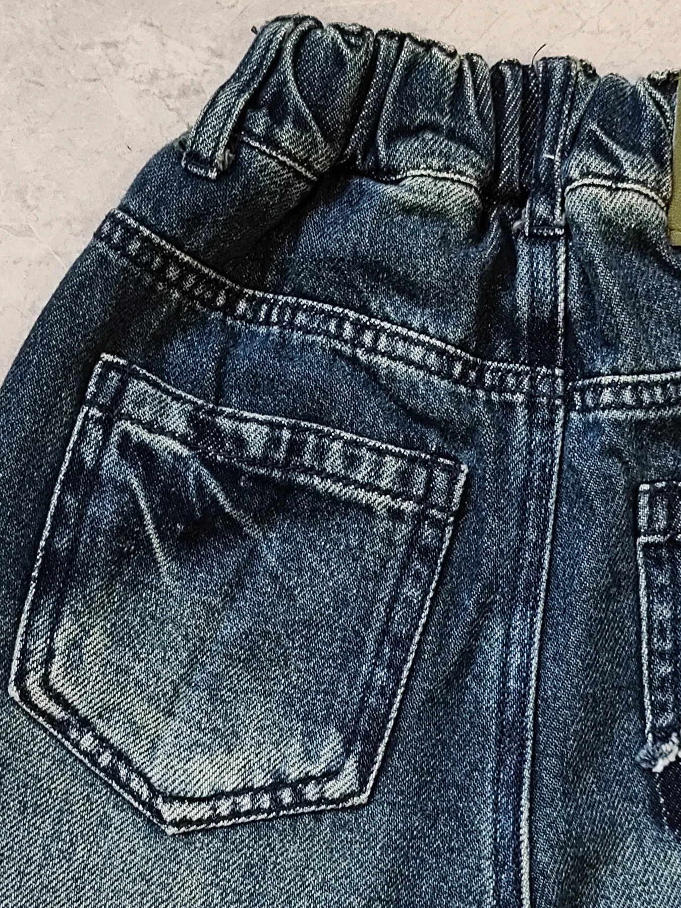 5169 5-14 years loose for strong boys jeans kids denim pants children trousers elastic waist - Image 4