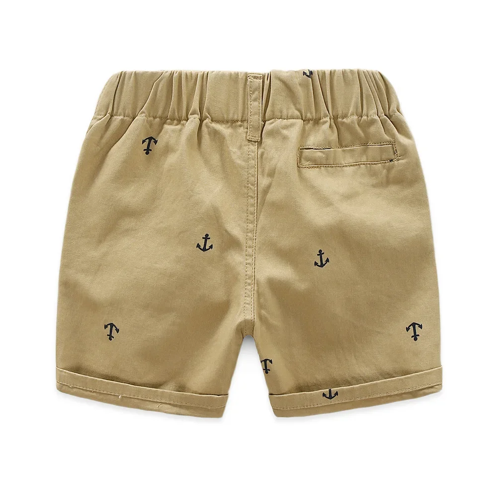 2-9 Years Children Shorts Toddler Kids Short Pant Summer Cotton Anchor Boys Beach Shorts Leisure Capris Baby Clothing KF553 - Image 3