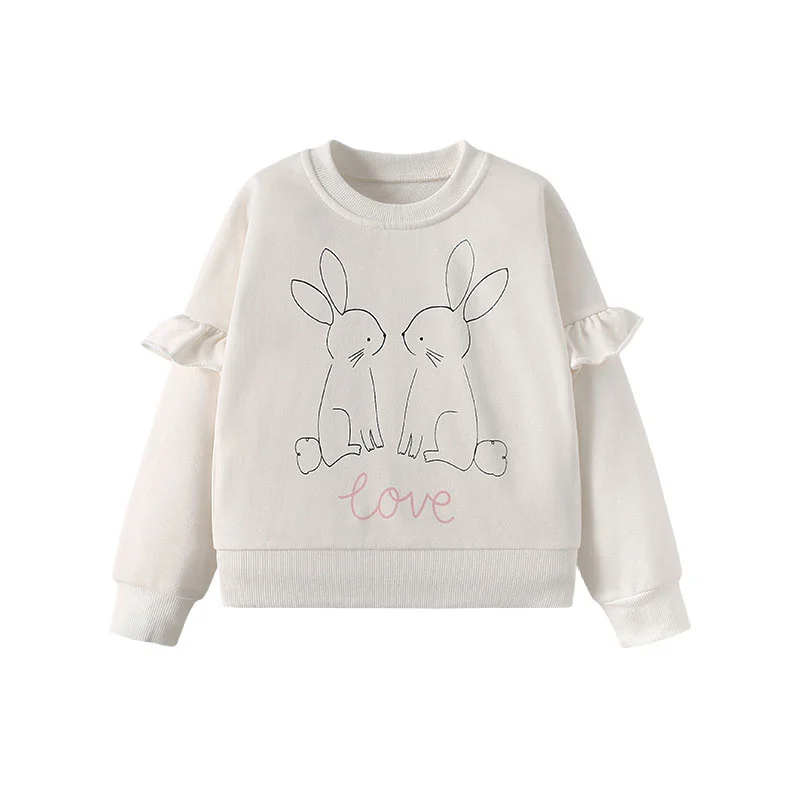Jumping Meters 2-7T Girls Boys Sweatshirts for Winter Spring Toddler Cotton Bunny Hooded Tops Fashion Sport Children Shirt - Image 3