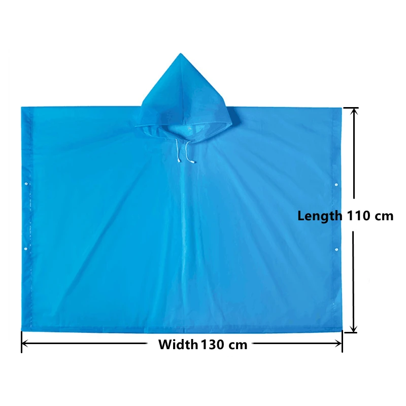High Quality EVA Unisex Raincoat Thickened Raincoat Women Waterproof Poncho Men Black Bicycle Camping Waterproof Rainwear Suit - Image 6