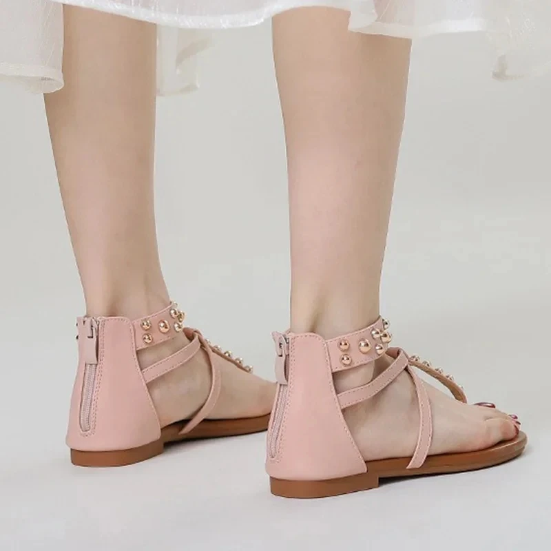 Women Sandals Vintage Fashion Flat Bottomed High Top Casual Toe Sandwich Beach Bohemian Anti-skid Flip-flops Summer Women Shoes - Image 4