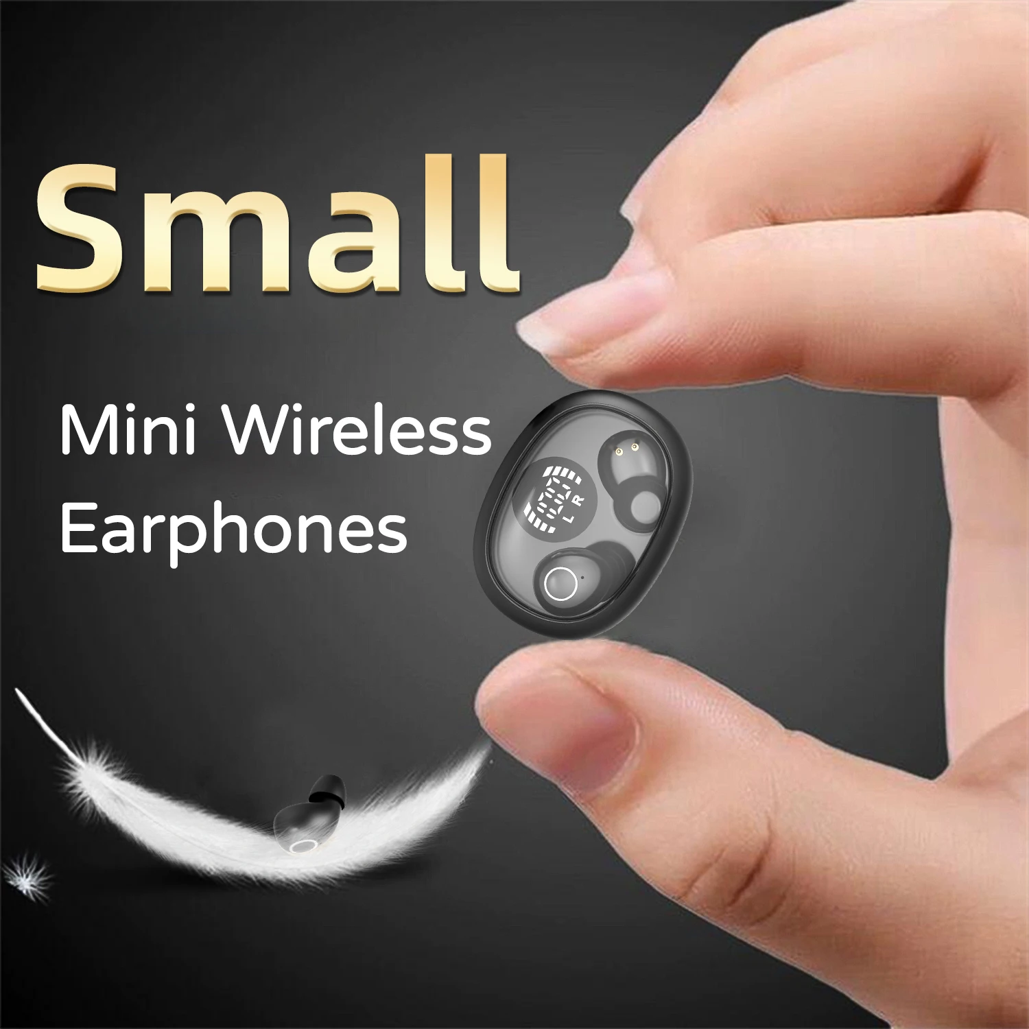 Invisible Sleep Wireless Bluetooth Earphone Headset with Mic,Smallest Tiny Earbuds Hidden Headphones Small Ears Sleep Buds - Image 2