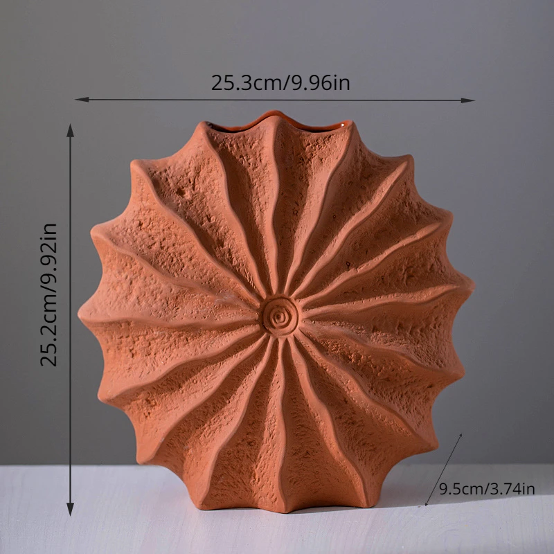 Red Ceramic Vases With A Sense of Luxury And High Aesthetic Value. Creative Nordic High-end Decoration - Image 5
