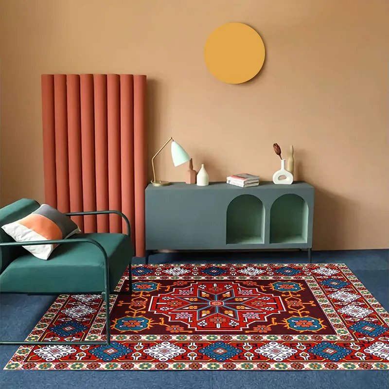 Bohemia Living Room Sofa Carpet Ethnic Style Bedroom Rug Morocco Large Area Rugs Non-slip Porch Mat Can Be Customized Size - Image 6