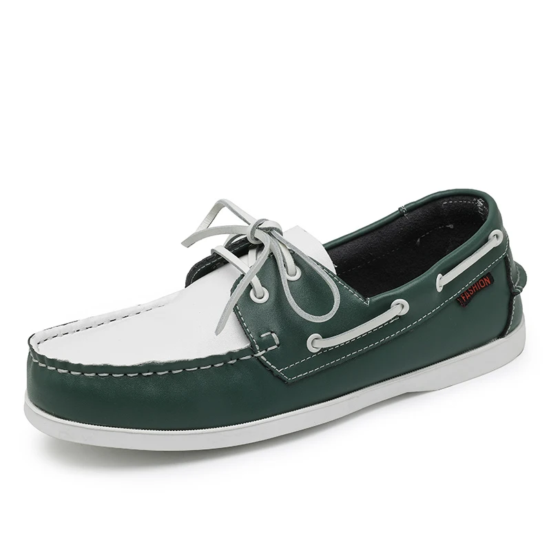 Men’s Leather Boat Shoes Casual Slip-On Loafers Anti-Skid Comfortable Shoes - Image 3