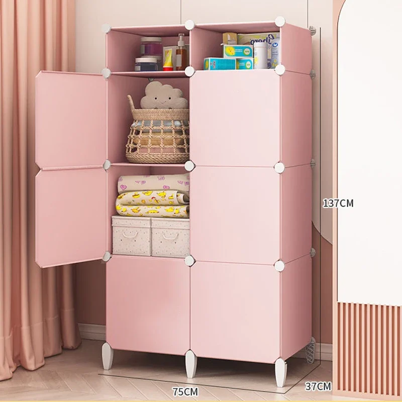 Modular Minimalist Wardrobe Space Saving Fabric Display Nordic Modern Wardrobe Living Room Baby Plastic Ropero Salon Furniture - Image 2