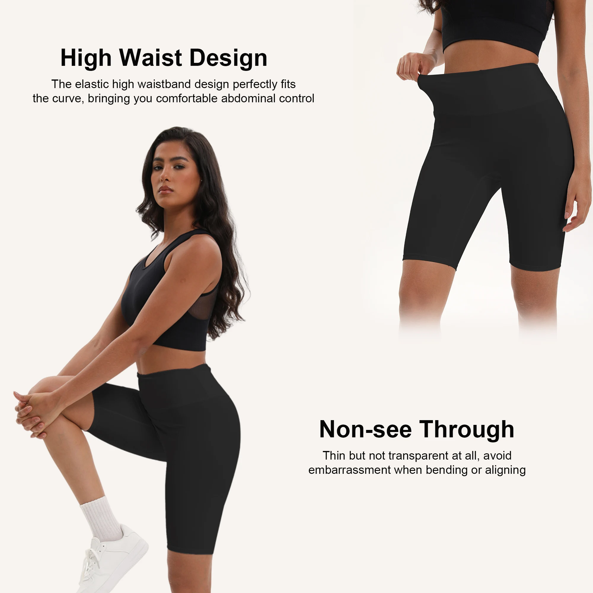 Women's Fitness workout Shorts High Waist Tight Cycling Yoga Shorts Summer Breathable quick-dry Sports Pants Gym Running Pants - Image 5