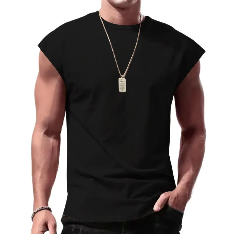 UETEEY Bodybuilding Sports Tank Tops Men Gyms Fitness Workout Sleeveless T Shirt Male Summer Loose Undershirt Running Man Vests - Image 3