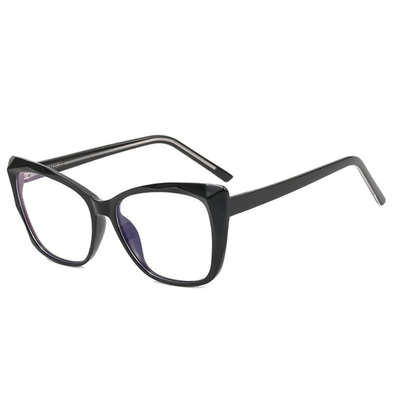 Square Cat Eye Prescription Reading Glasses Women Fashion Anti Blue Light Big Frame Clear Lens Farsightedness Eyewear 0 to +6.0 - Image 5