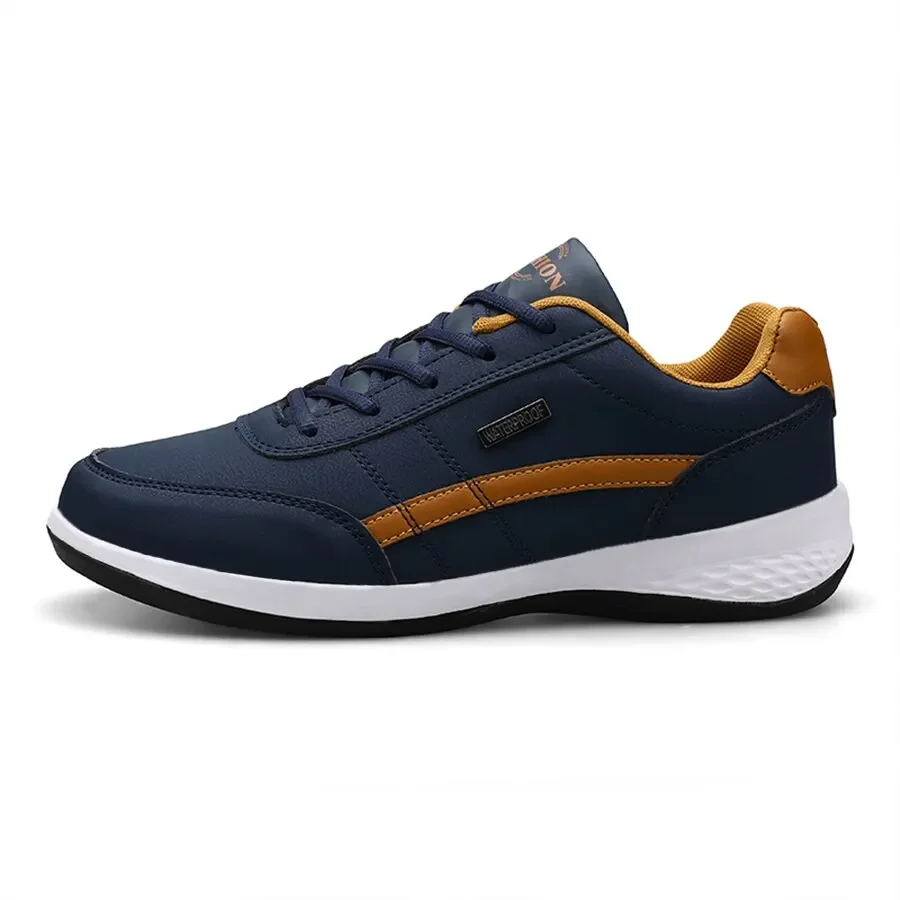 Fashion Casual Shoes Mens Outdoor Tennis Sneakers Lightweight Comfortable Lace Up PU Trainer Size Smaller Than Normals for Men - Image 3