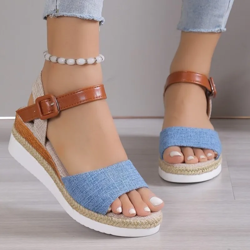 Sandals Women Shoes Summer Casual Women Shoe Outdoor Walking Shoes Wedge Ladies Shoes Soft Footwear Sandal Women Female - Image 3