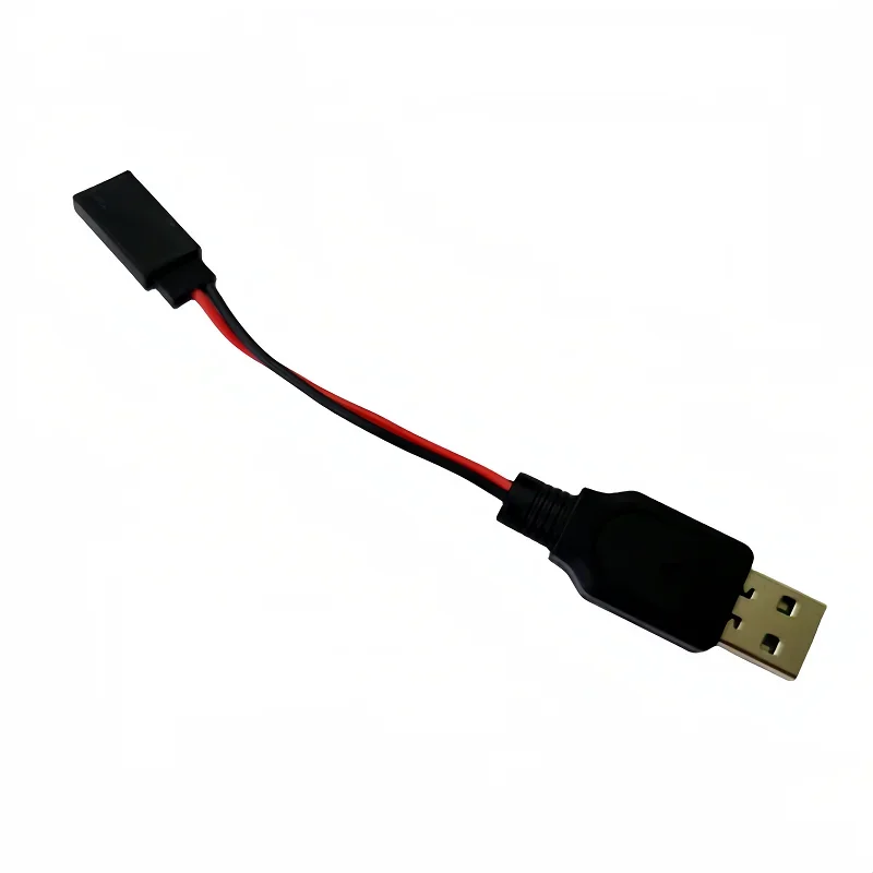 3.7V lithium battery USB charger charging cable USB to JST SM Futaba XH-3P RC remote control aircraft X5C X320 charger - Image 2