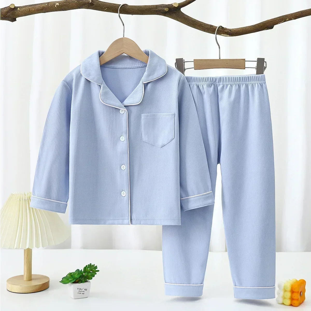 Baby Girls Clothes Pajamas Sets Boy Pyjamas Kids Homewear Cotton Sping Autumn Nightwear Children's Indoor Clothing Pijamas Suit - Image 2