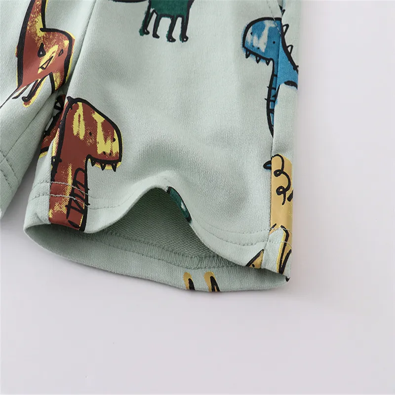 Jumping Meters 2-7T Summer Boys Shorts Dinosaurs Print Drawstring Baby Boys Girls Short Pants Animals Children's Kids Trousers - Image 5