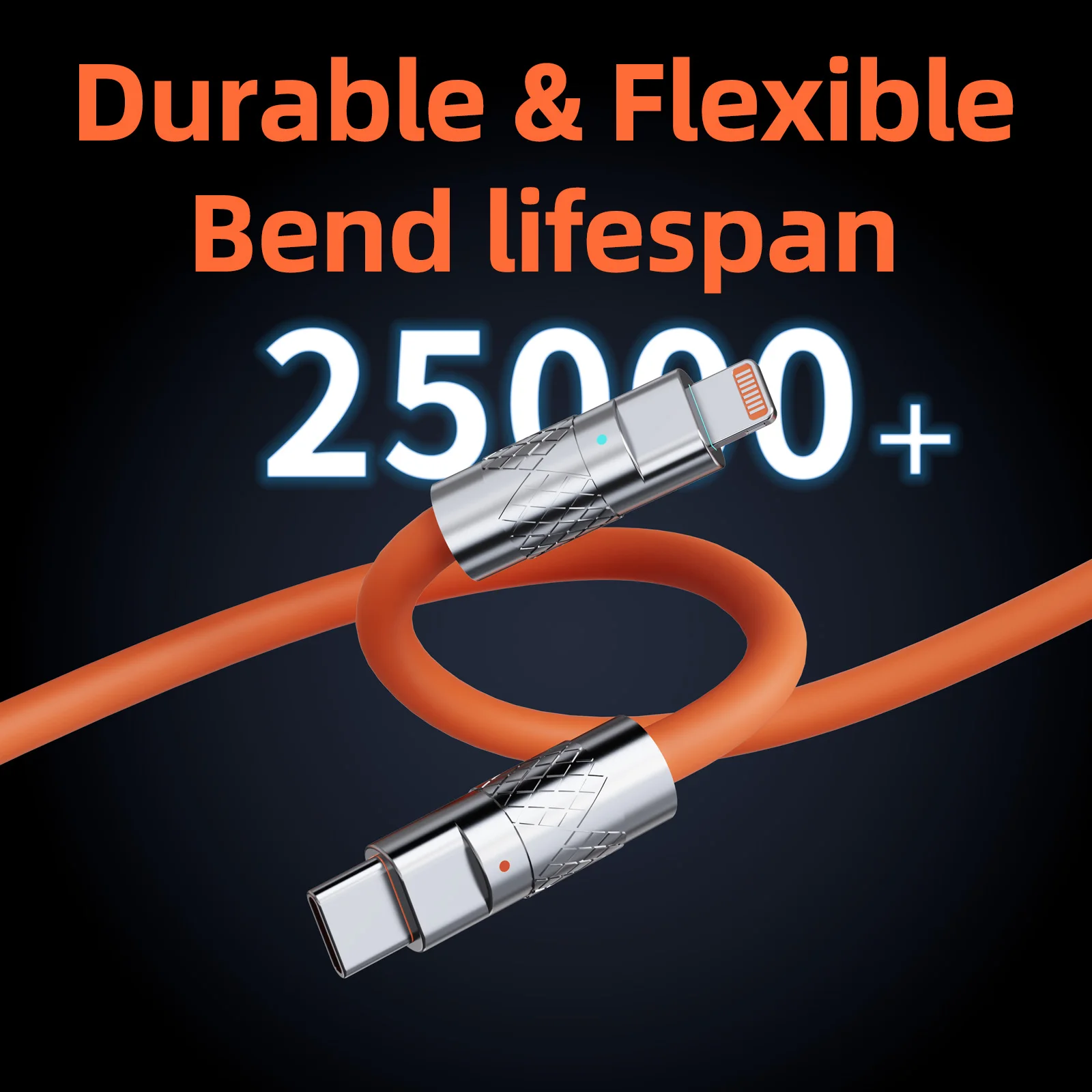 Oatsbasf 3 in 1 Charging Cable Retractable USB Charge Cable with Lightning &Type C & Micro USB Multiple Fast Charger Cord - Image 4