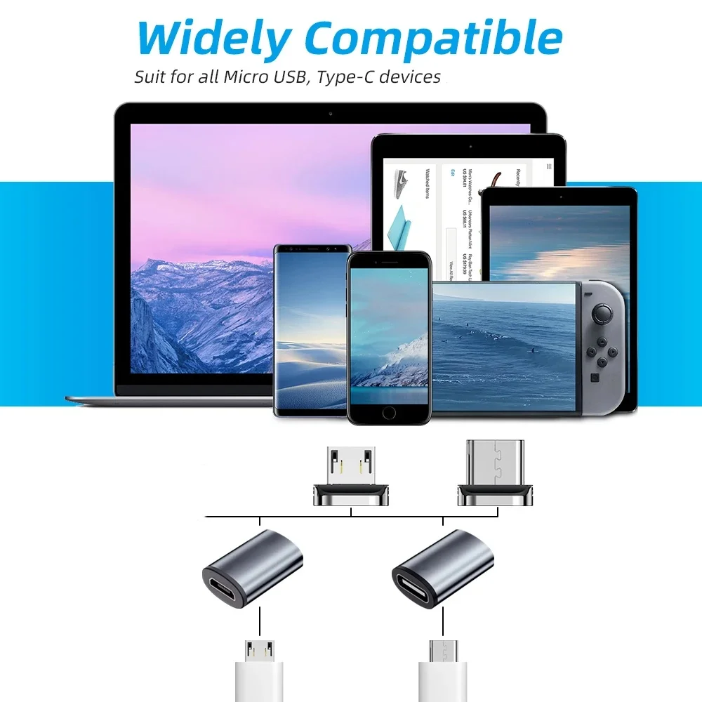 Micro USB Type C Cable Convert Plug Magnetic Cable Adapter Magnetic Charger Cable Connector Mobile Phone Charging Converter - Image 6