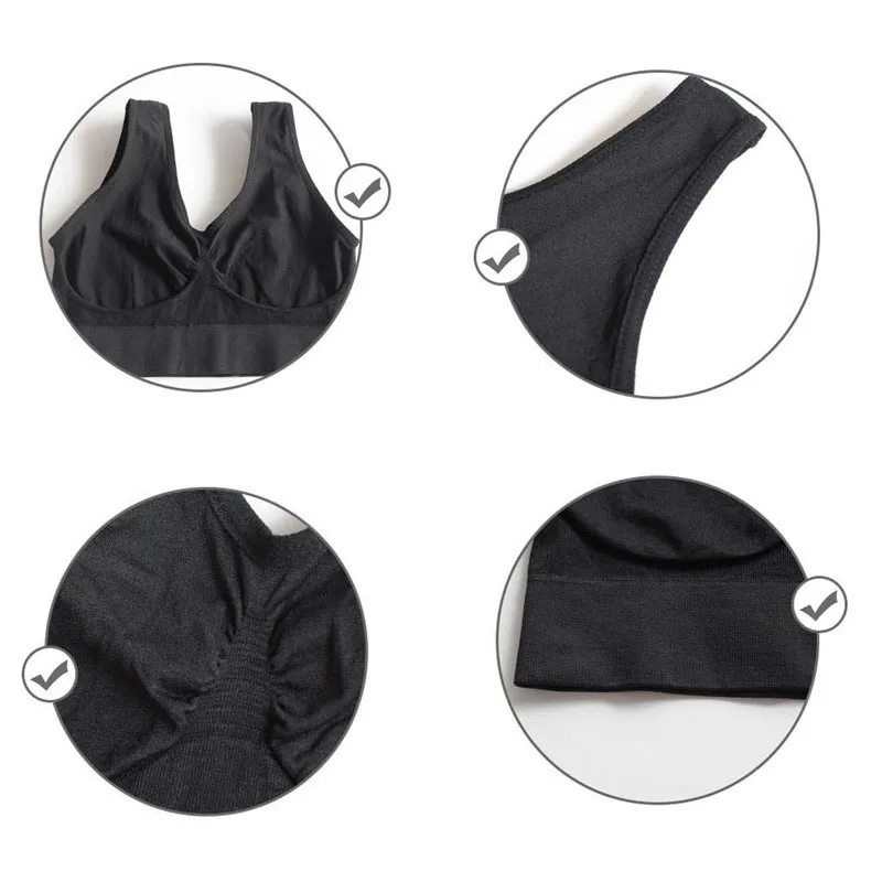 unlined Seamless Bra Vest Women sleep Underwear yoga sports Brassiere Big Size Top no sponge insert pad Bralette - Image 4