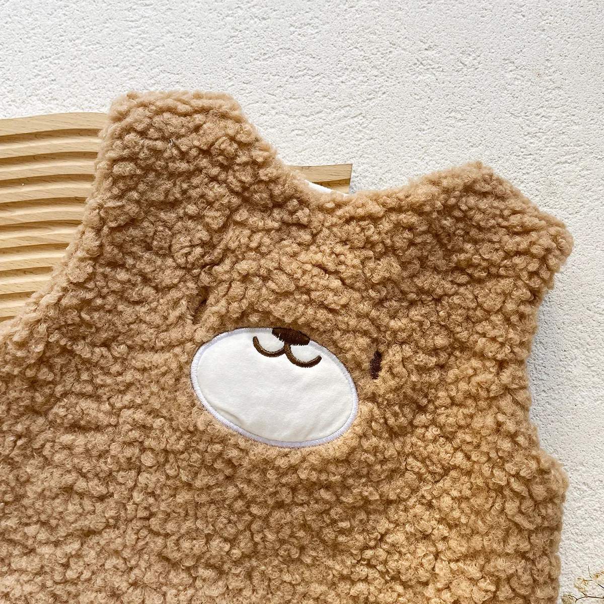 Autumn Winter Baby Lamb Wool Waistcoats For Girls Boys Single Breasted Vests+Hats 2Pcs Sets Thicken Warm Kids Sleeveless Coats - Image 3