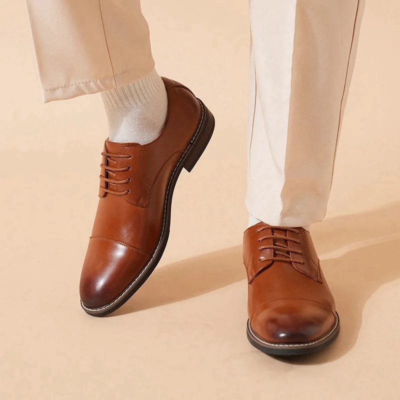 Lace up Oxford Shoes Retro Men's Derby Shoes 2025 New Men Casual shoes Fashion Men Leather Shoes - Image 6